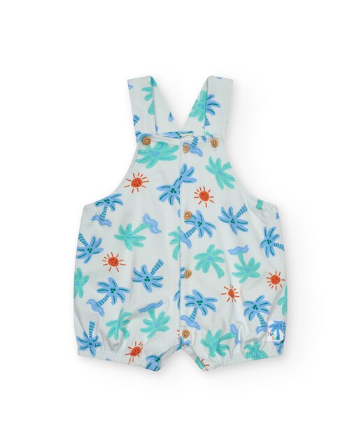 Imagen 0 de Peto de bebé niño con estampado de palmeras y soles