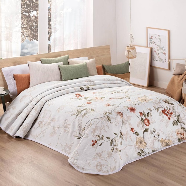 Imagen 0 de Colcha jacquard floral Coquette Manterol