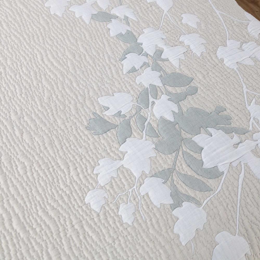 Colcha cubrecama jacquard Hiedra Manterol - Cama 180 cm 3