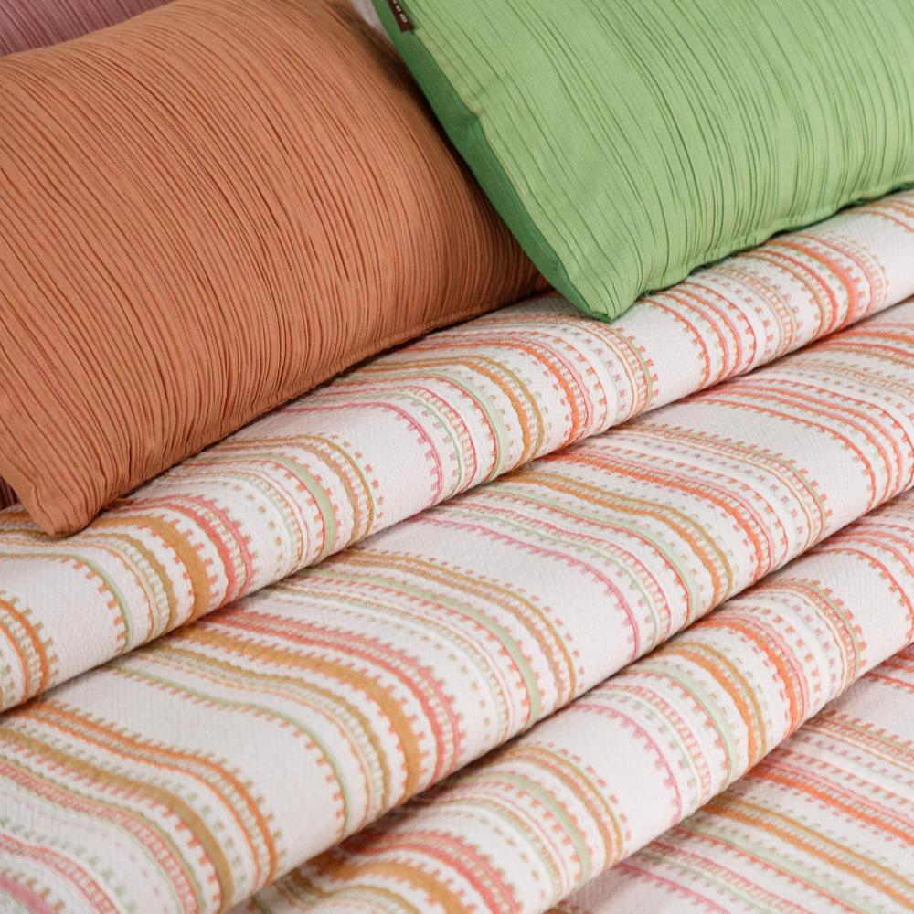 Imagen 3 de Colcha cubrecama jacquard bambu Tribe Manterol - Rosa Cama 105 cm Rosa