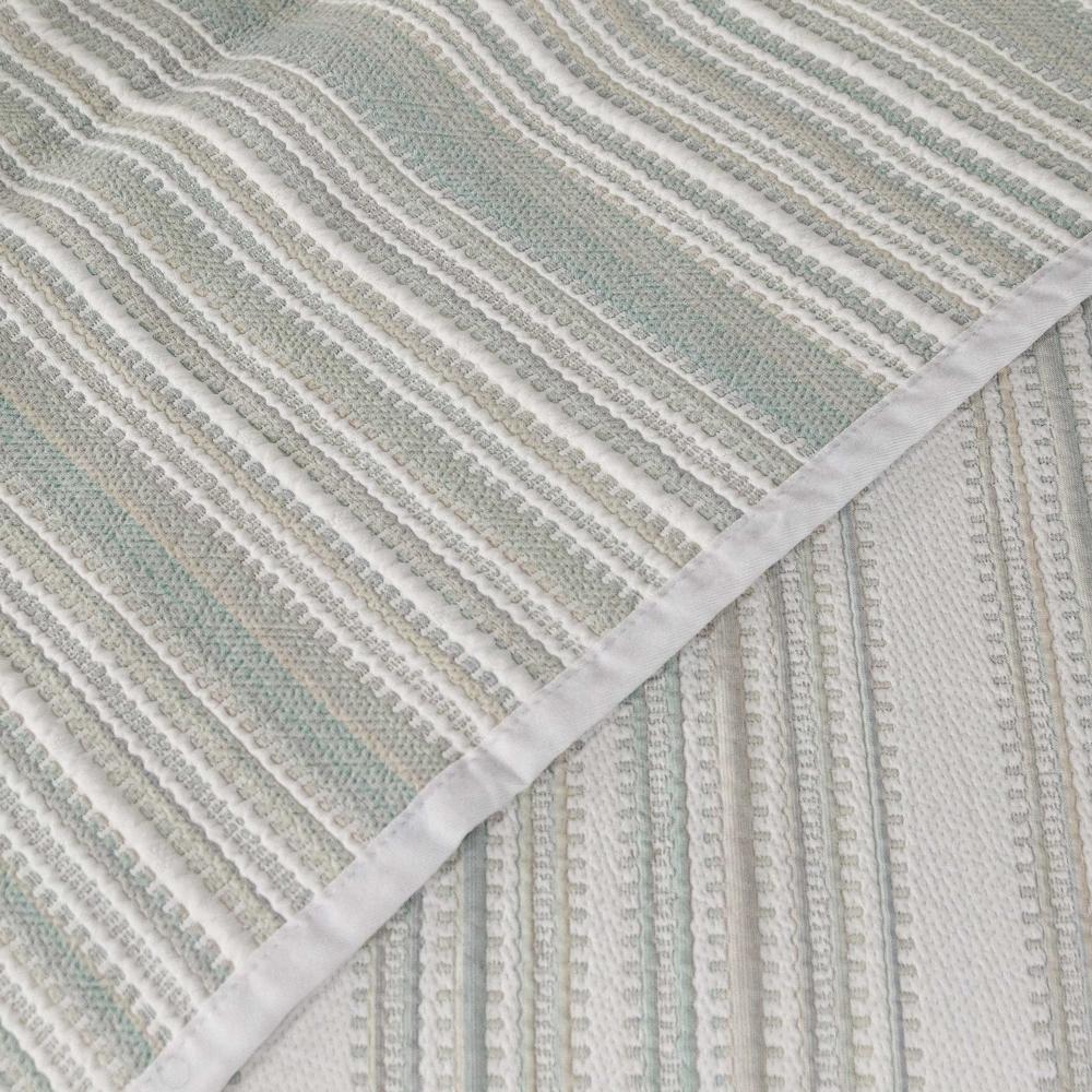 Colcha cubrecama jacquard bambu Tribe Manterol - Verde Cama 90 cm Verde-2