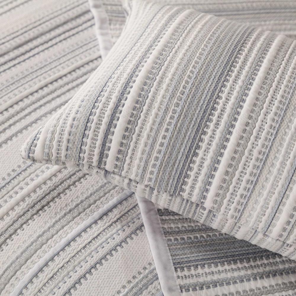 Colcha cubrecama jacquard bambu Tribe Manterol - Azul Cama 180 cm Azul-3