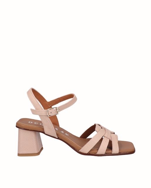 Imagen 0 de Sandalias de tacón de mujer de piel con pulsera
