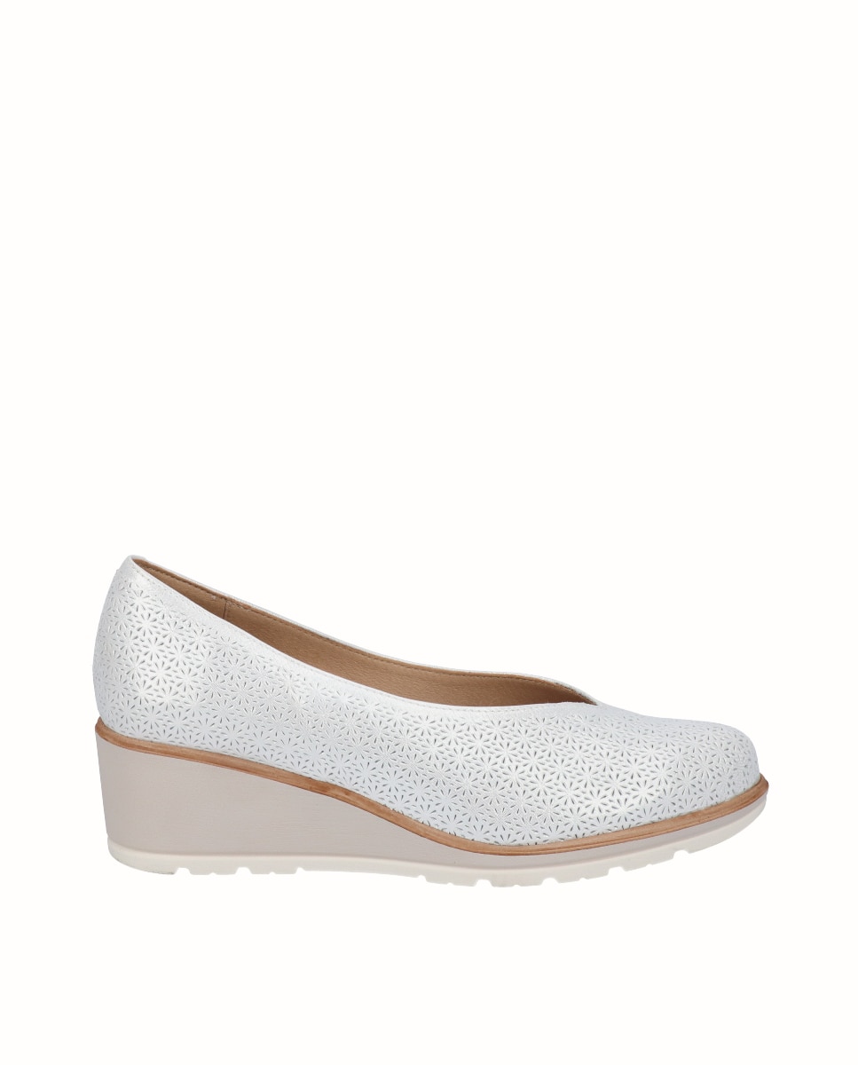 D'Chicas - Zapatos de cuña de mujer de piel.