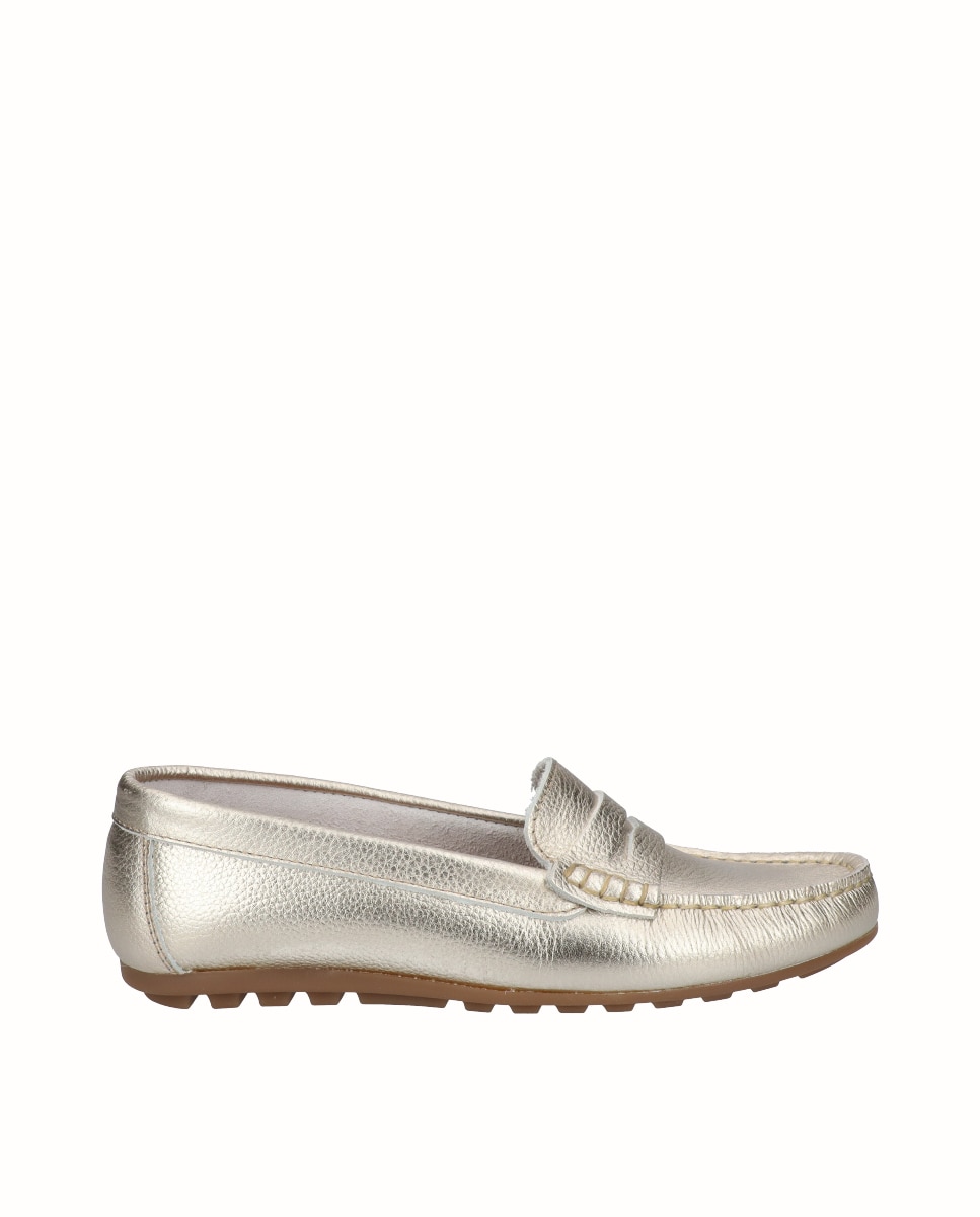 Mocasines de mujer kiowa de piel - D'Chicas - Oro Oro-1