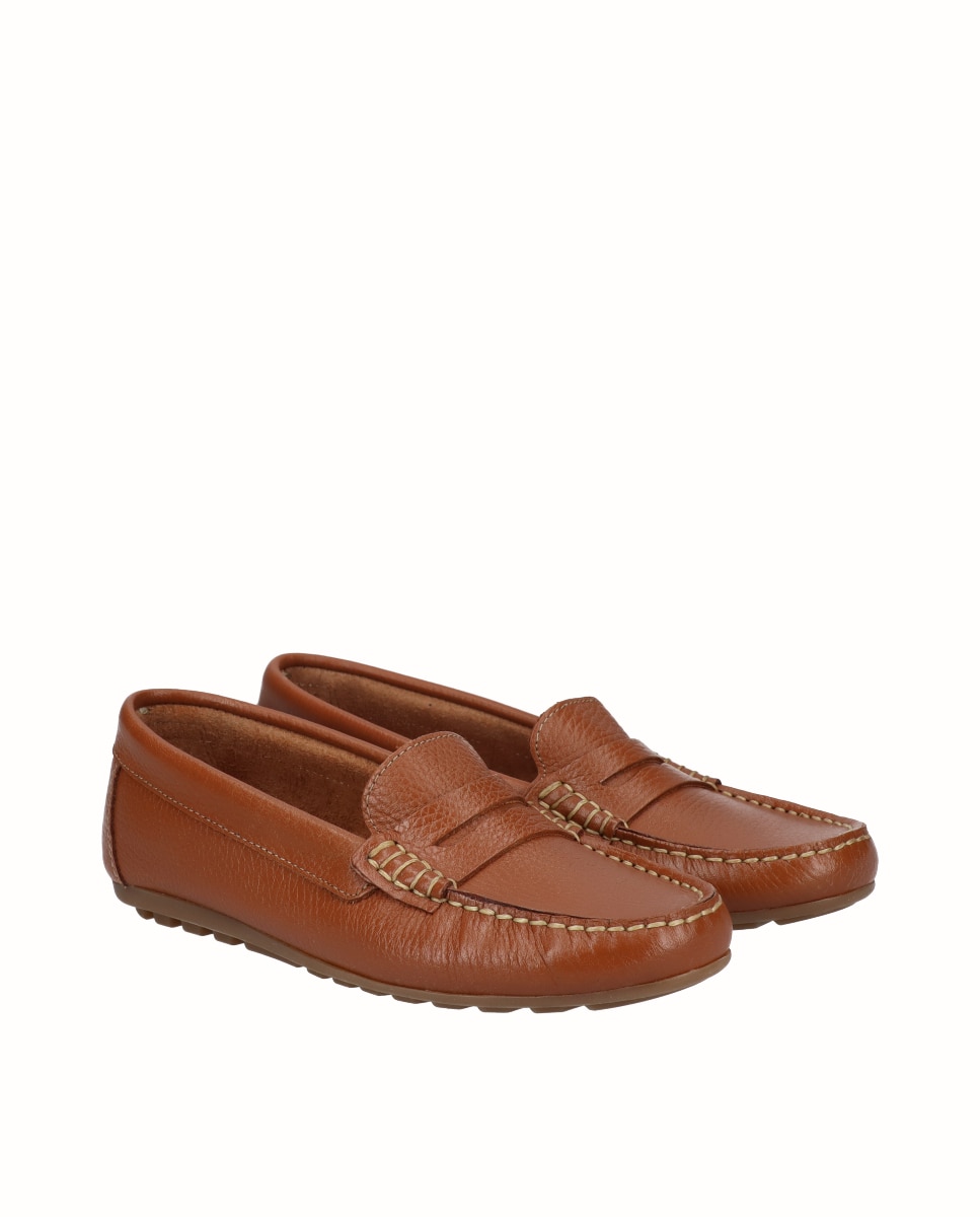 Mocasines de mujer kiowa de piel - D'Chicas - Marrón Marrón-3