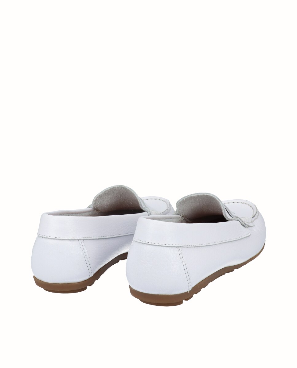 Mocasines de mujer kiowa de piel - D'Chicas - Blanco Blanco-2