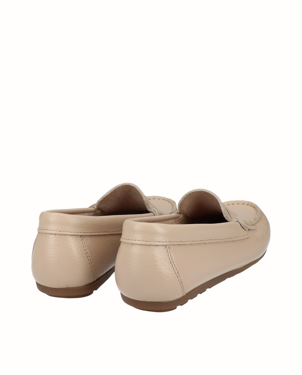 Mocasines de mujer kiowa de piel - D'Chicas - Azul marino Beige-2