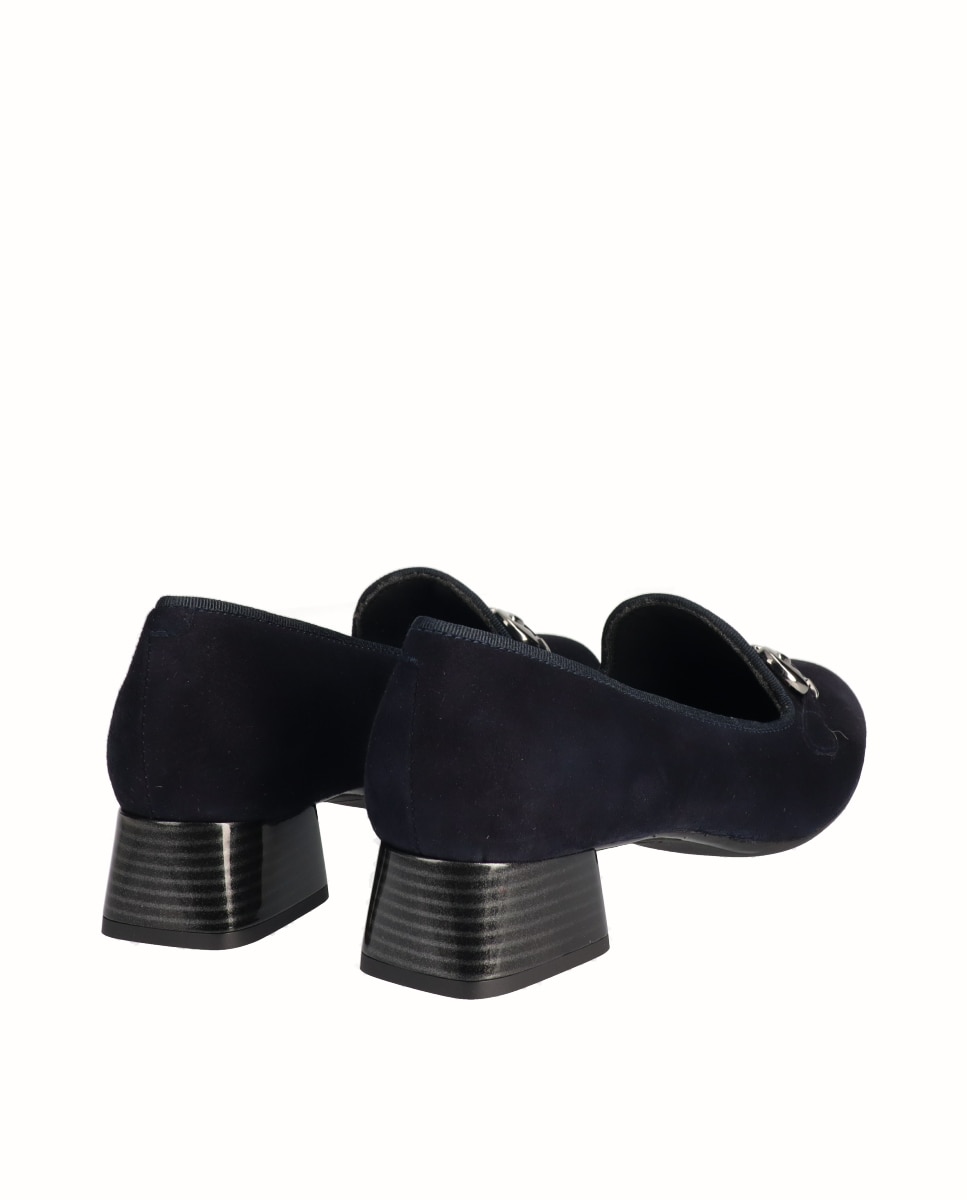 Zapatos de salón piel ante - D'Chicas - Azul marino Azul marino-2