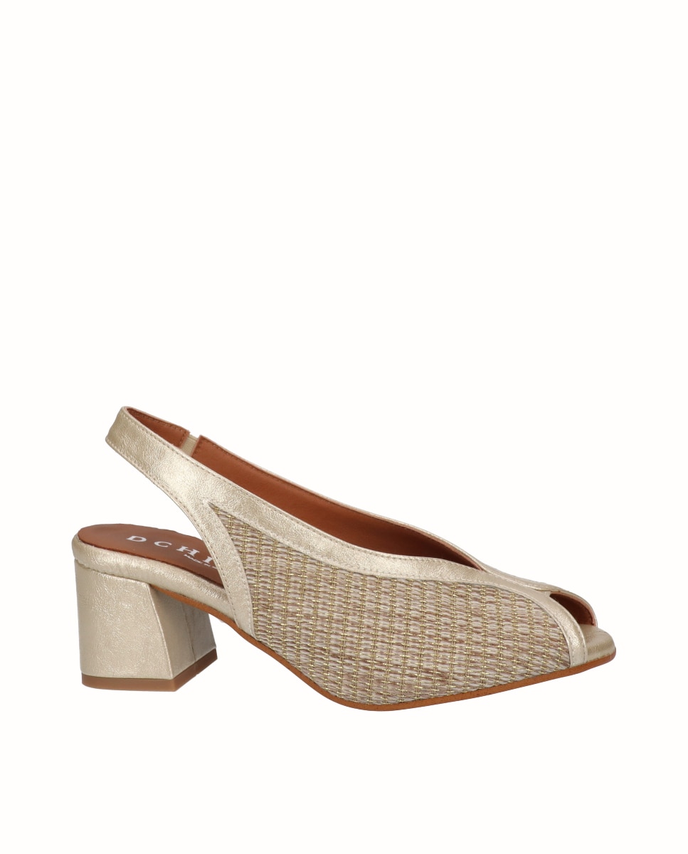 D'Chicas - Zapatos de salón peep toes de mujer de fantasía.