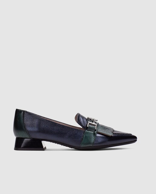 Imagen 0 de Mocasines de mujer con tacón y adorno