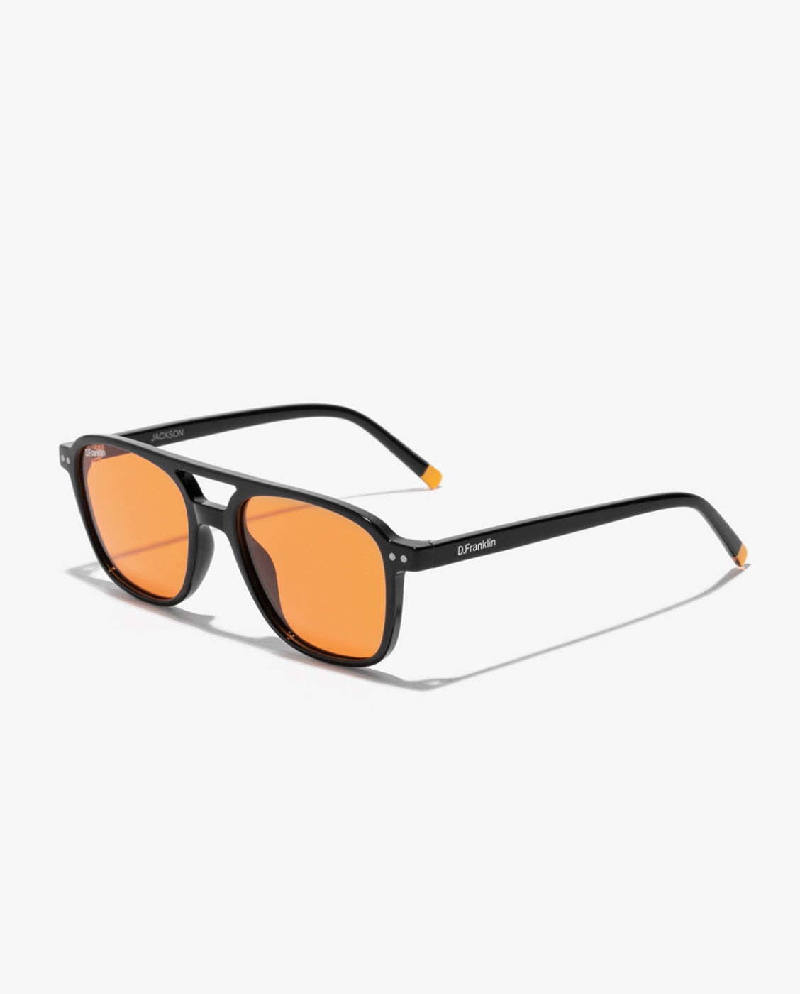 Gafas de sol unisex con forma cuadrada jackson square - D.Franklin - Naranja Naranja-3