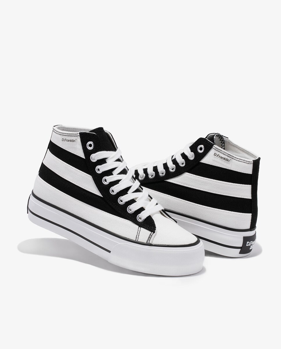 zapatillas de mujer altas blancas