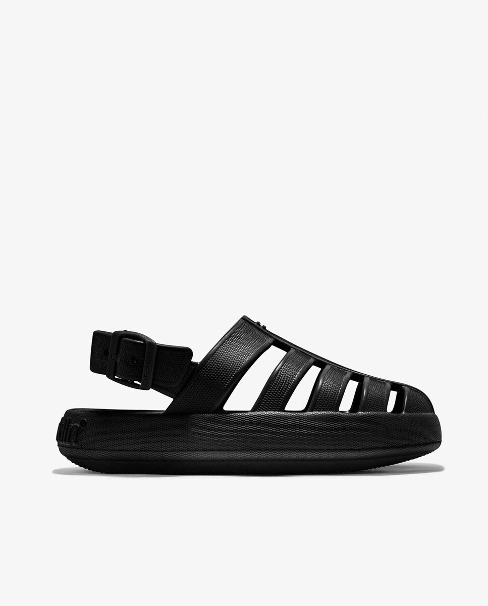 Cangrejeras de mujer de EVA cerradas en color negro con tiras y