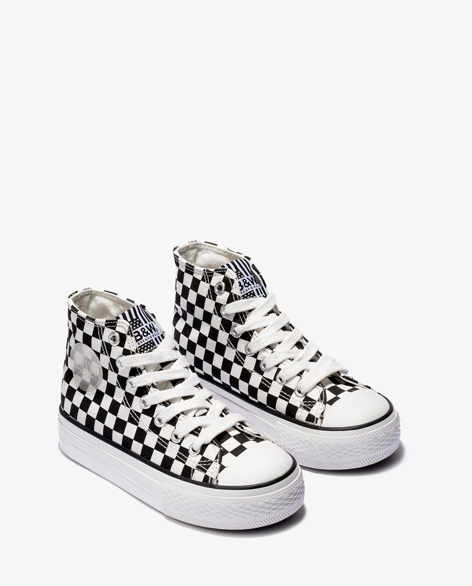 Zapatillas de lona de mujer multicolor con cordones - Break and Walk - Estampado Estampado-2