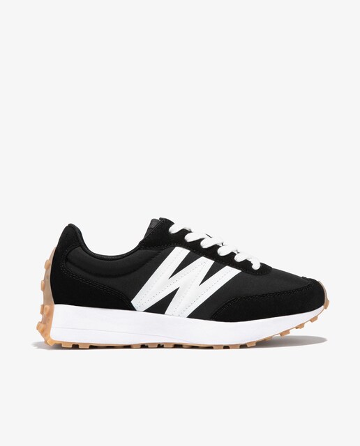 Imagen 0 de Zapatillas deportivas de mujer en negro con cordones