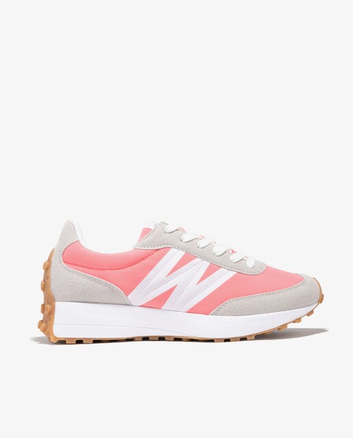Imagen 0 de Zapatillas deportivas de mujer en rosa con cordones
