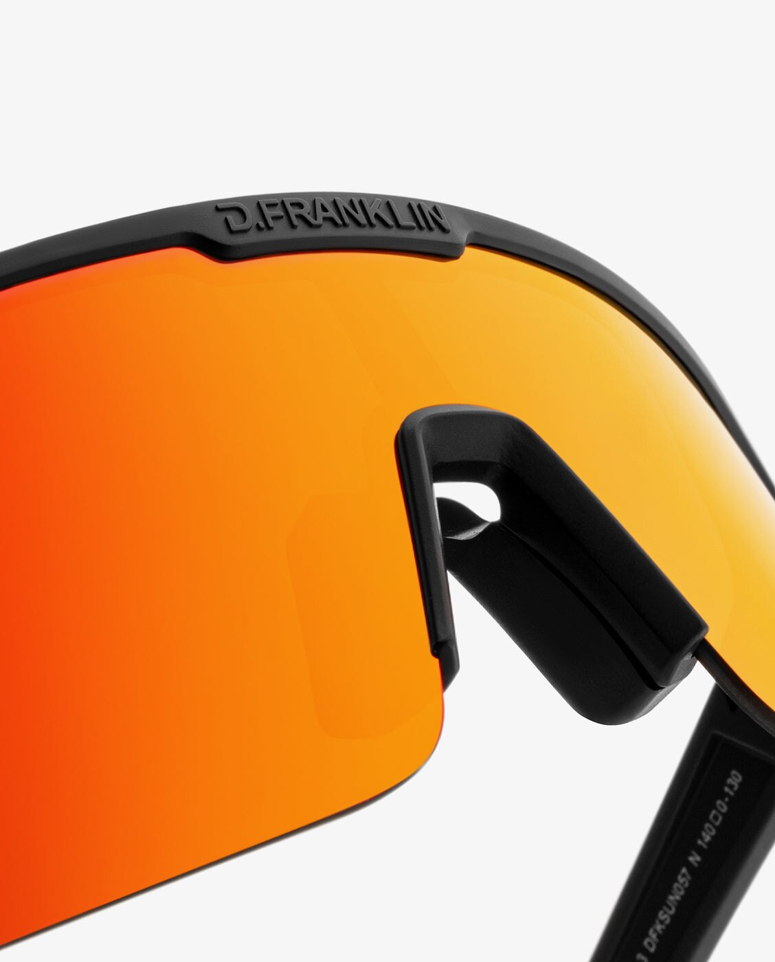 Gafas de sol unisex con forma envolvente wind fifty - D.Franklin - Rojo Rojo-4