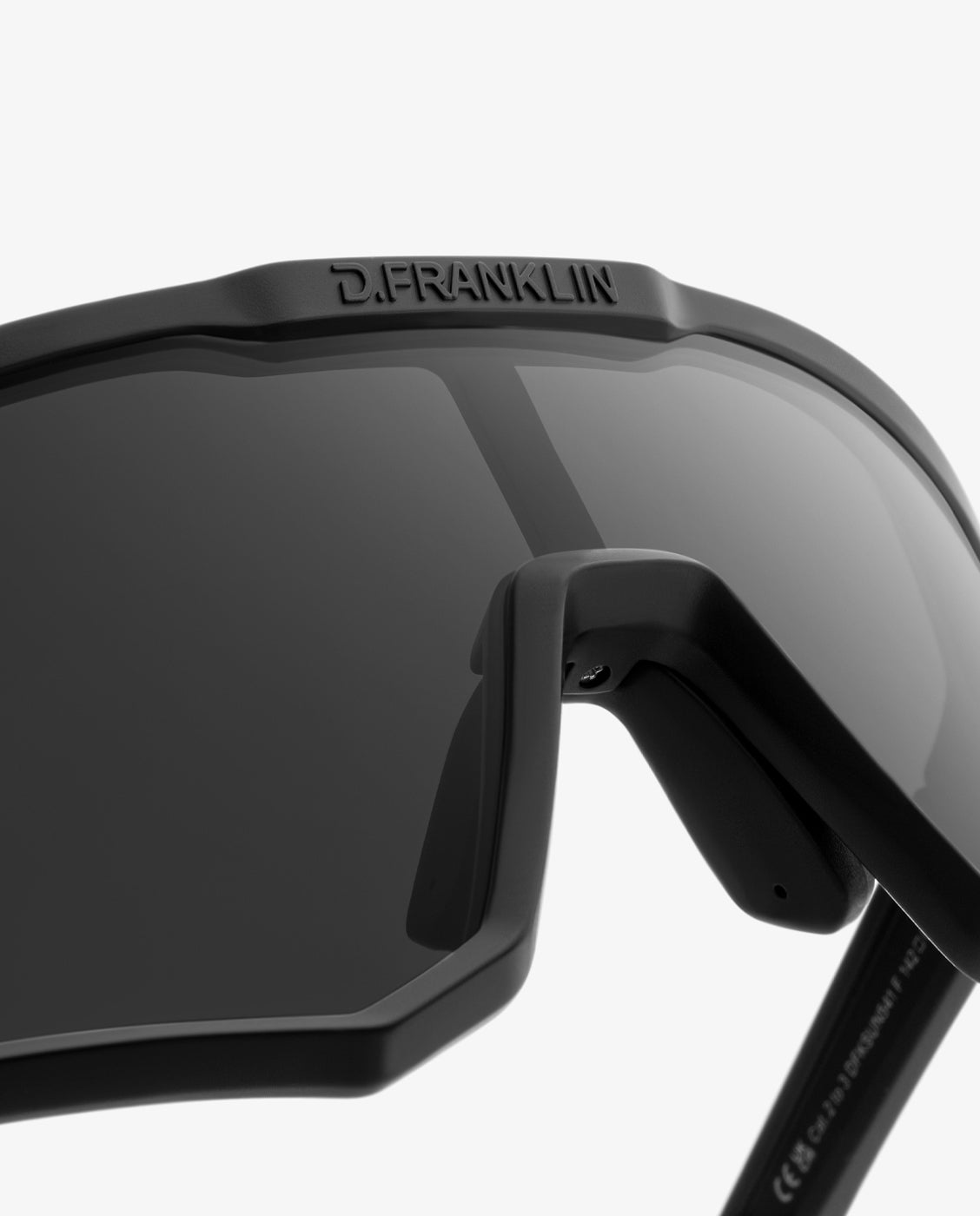 Gafas de sol unisex con forma envolvente hurricane - D.Franklin - Negro Negro-5