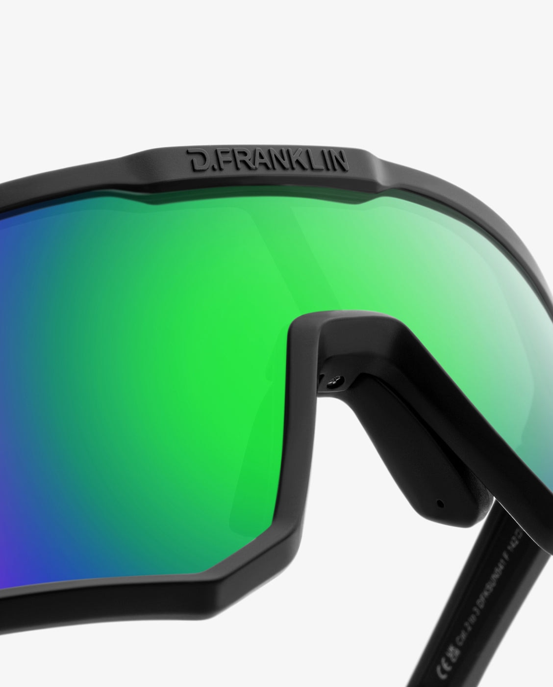 Gafas de sol unisex con forma envolvente hurricane - D.Franklin - Verde Verde-5