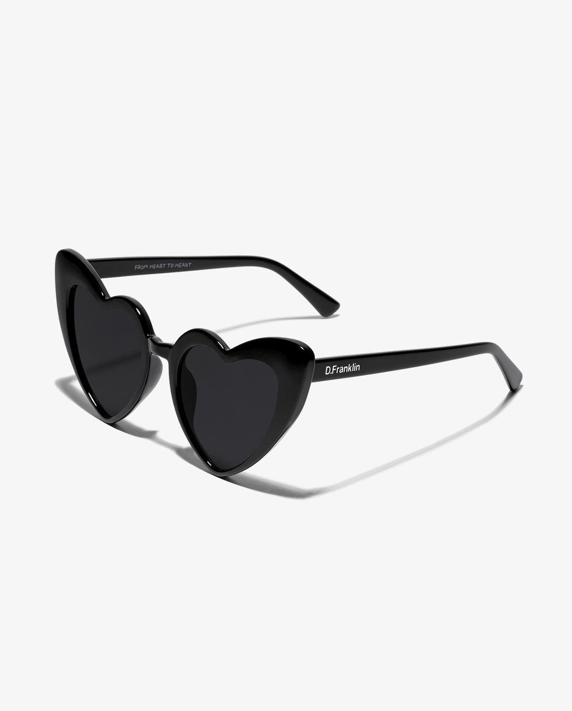 Gafas de sol unisex con forma rectangular love heart - D.Franklin - Negro Negro-2