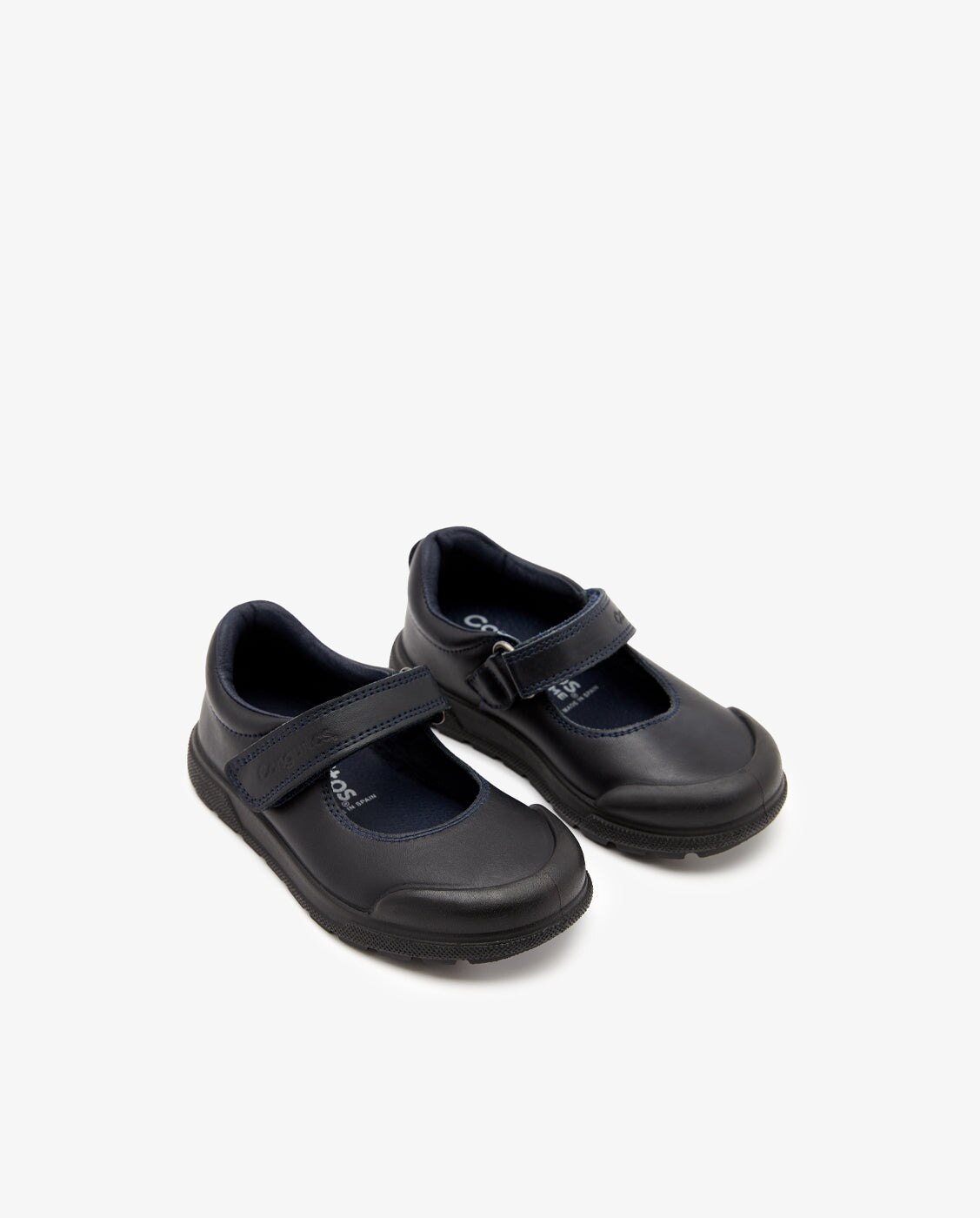 Imagen 2 de Zapatos de colegio de niña piel lavable y puntera reforzada - Conguitos - Azul marino Azul marino