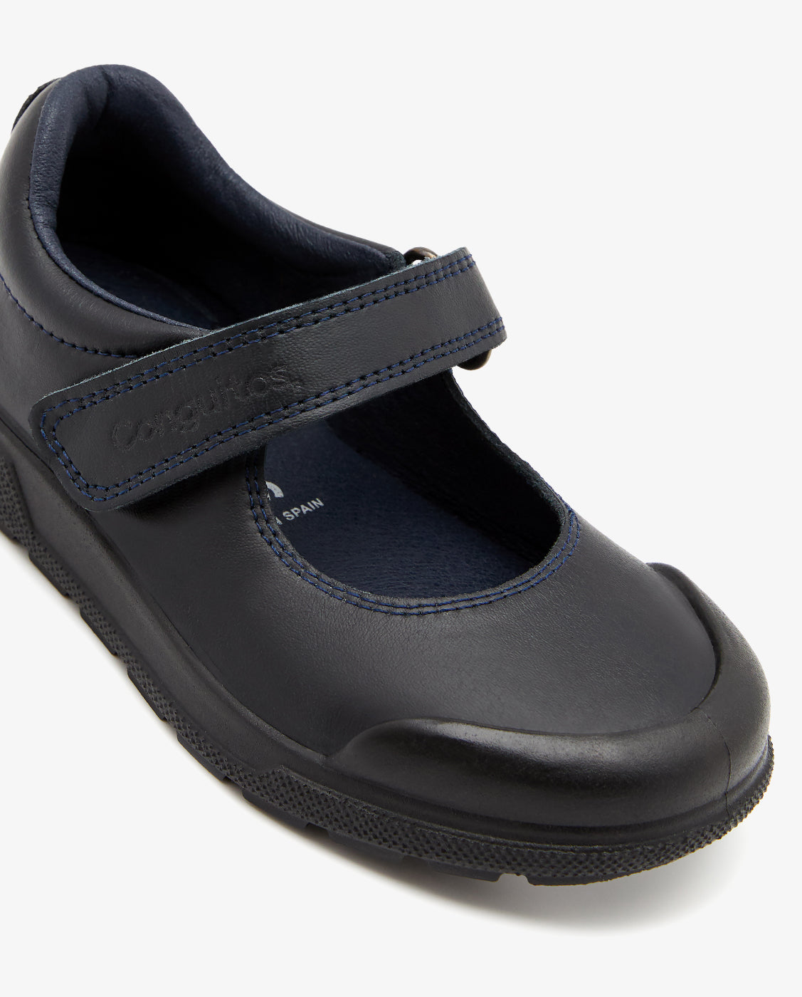 Imagen 3 de Zapatos de colegio de niña piel lavable y puntera reforzada - Conguitos - Azul marino Azul marino