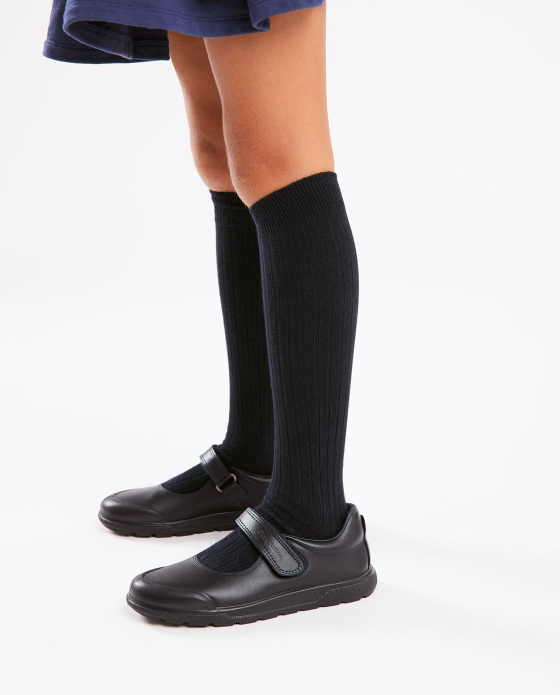 Imagen 4 de Zapatos de colegio de niña piel lavable y puntera reforzada - Conguitos - Azul marino Azul marino