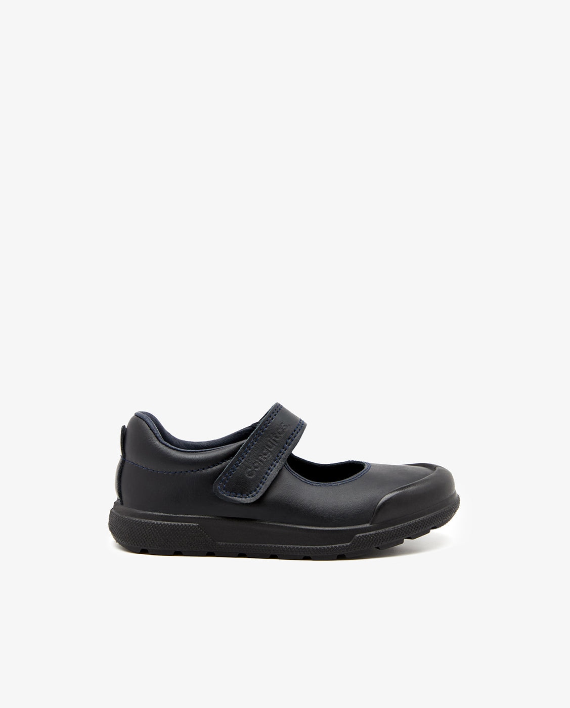 Imagen 0 de Zapatos de colegio de niña piel lavable y puntera reforzada Azul marino