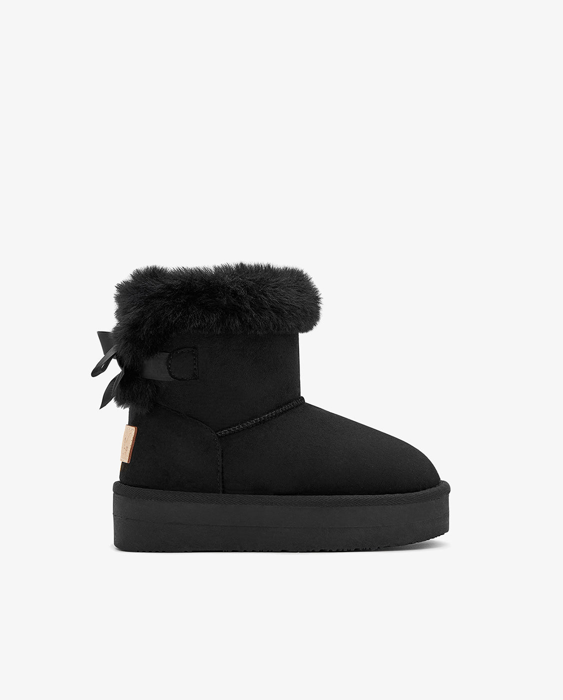 Conguitos - Botas de niña con doble piso y cinturón de pelo.