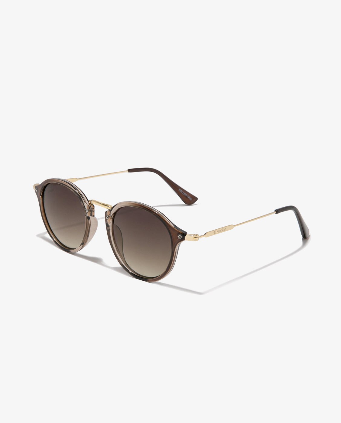 Gafas de sol unisex con forma redonda roller tr90 - D.Franklin - Marrón Marrón-3