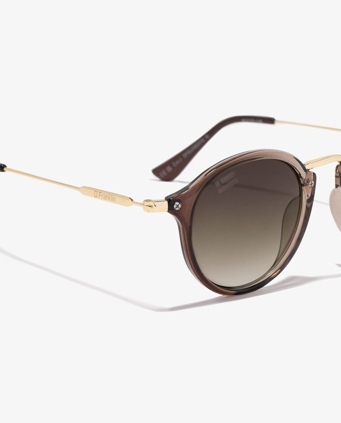 Gafas de sol unisex con forma redonda roller tr90 - D.Franklin - Marrón Marrón-2