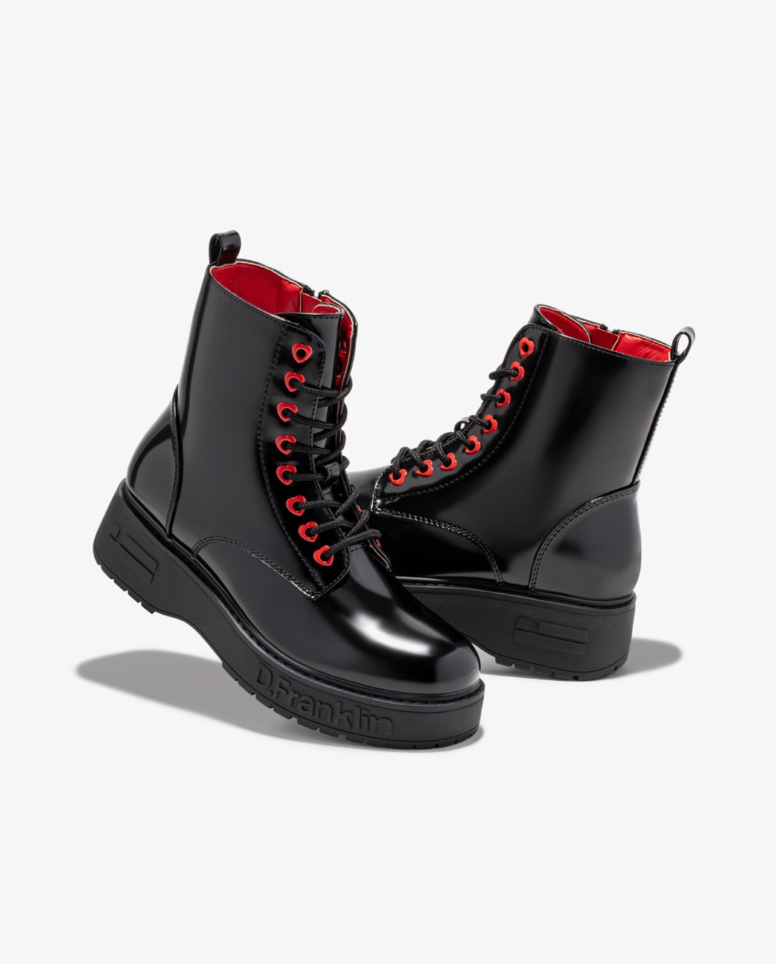 Botas Con Plataforma Botas De Cuero Para Mujer Estilo Martin