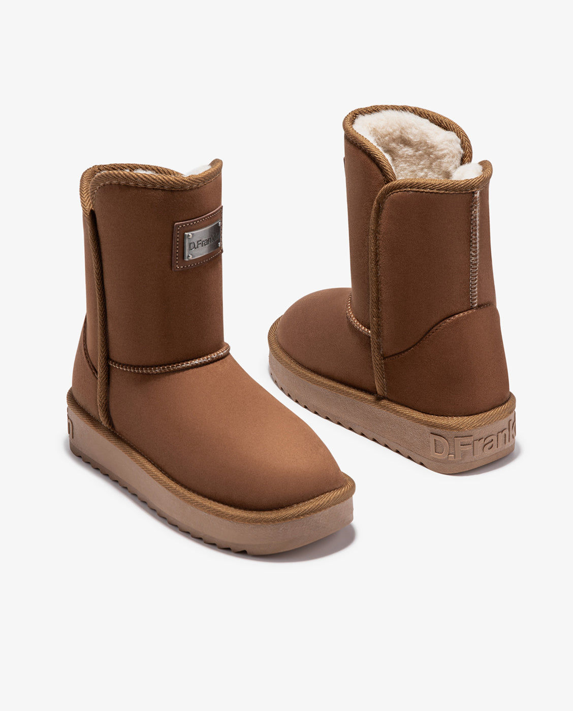 Imagen 5 de Botas de pelo de mujer estilo australianas de microfibra nordic basic - Marrón Marrón