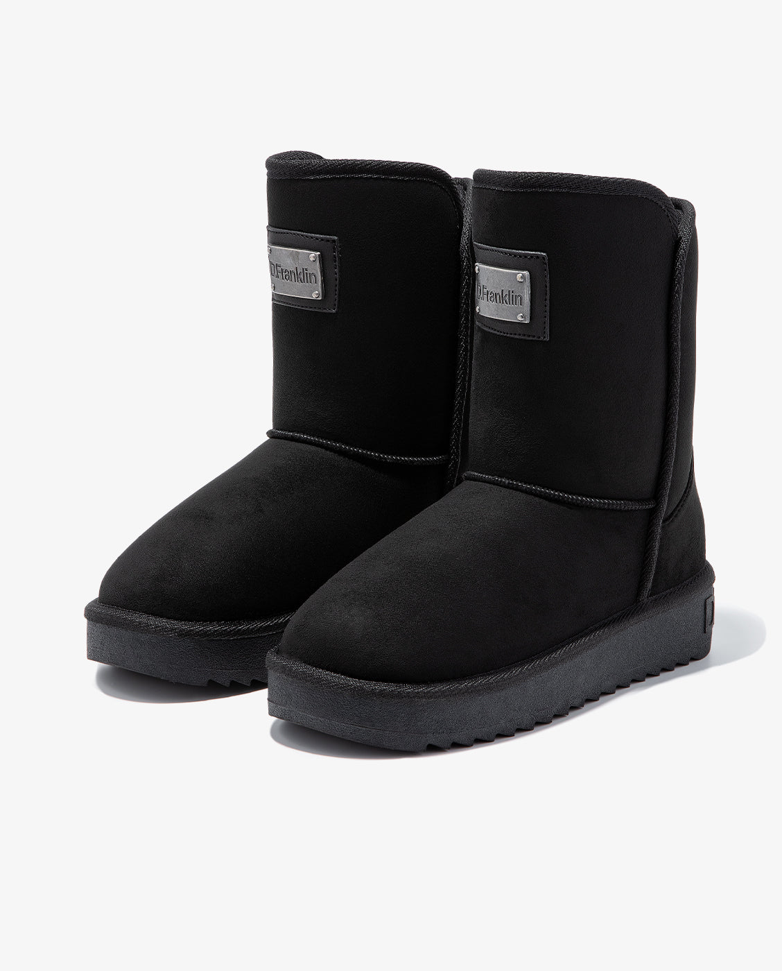 Imagen 4 de Botas de pelo de mujer estilo australianas de microfibra nordic basic - Negro Negro