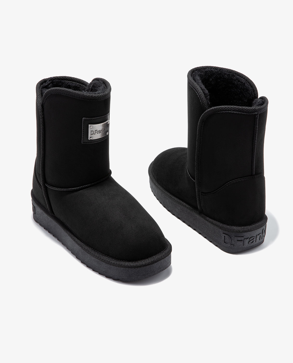 Imagen 5 de Botas de pelo de mujer estilo australianas de microfibra nordic basic - Negro Negro