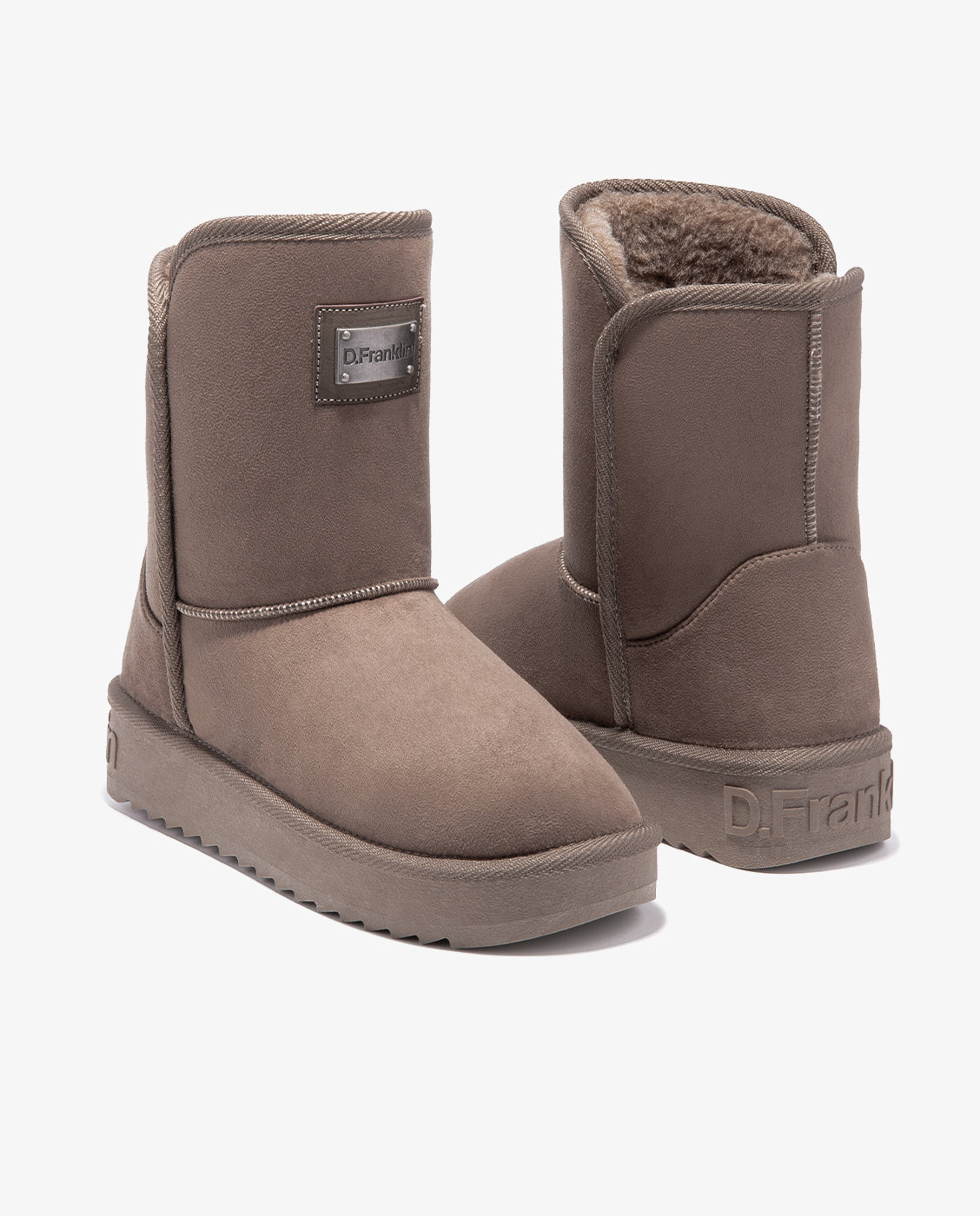 Imagen 4 de Botas de pelo de mujer estilo australianas de microfibra nordic basic - Beige Beige