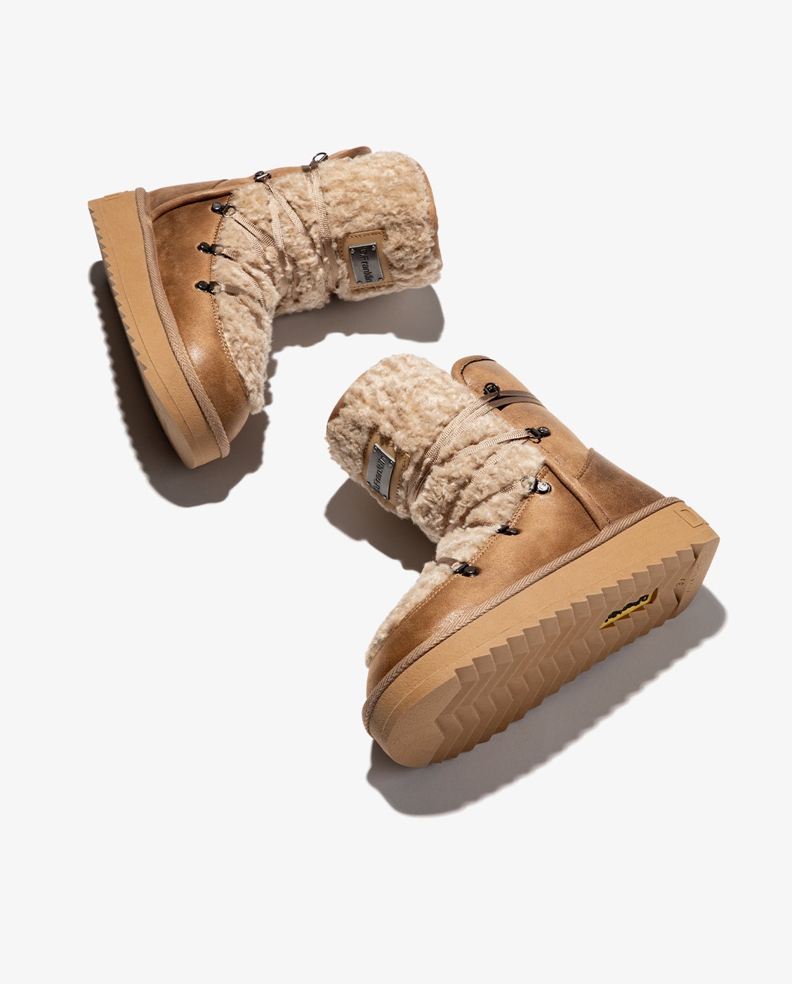 Botas de pelo de mujer estilo australianas nordic fur - D.Franklin - Beige Beige-3