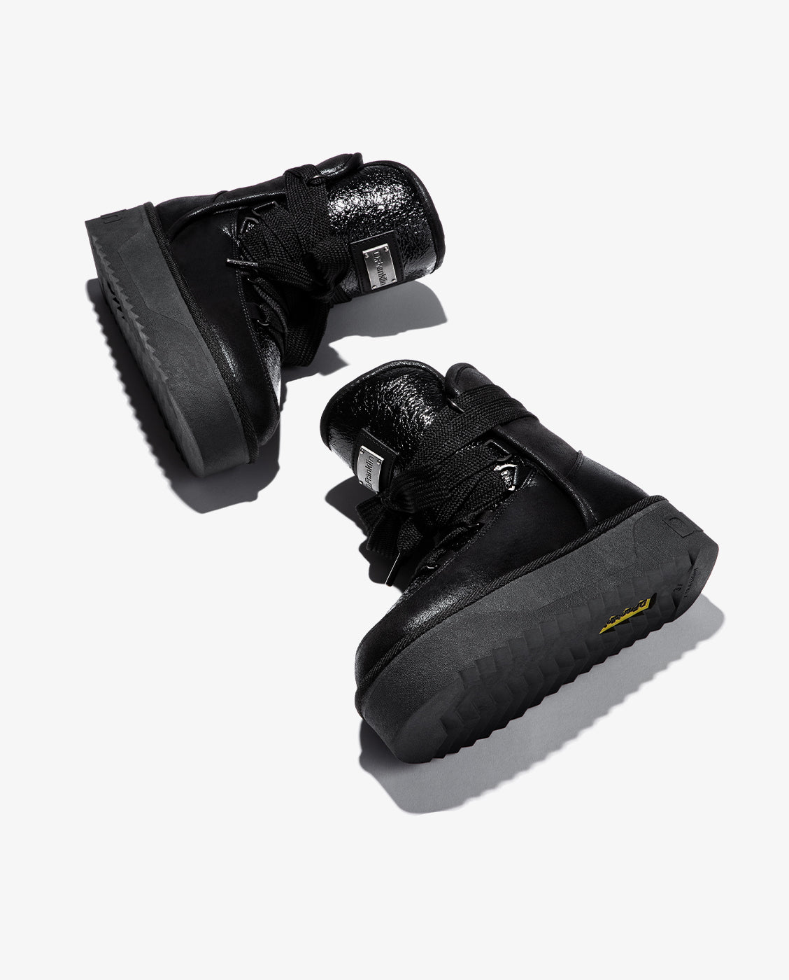 Imagen 2 de Botas de pelo de mujer estilo australianas con forro interior nordic shiny - Negro Negro