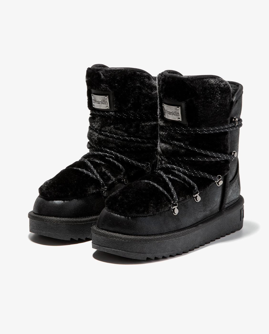 Botas australianas de mujer con forro de pelo Nordic trk fur - D.Franklin - Negro Negro-4