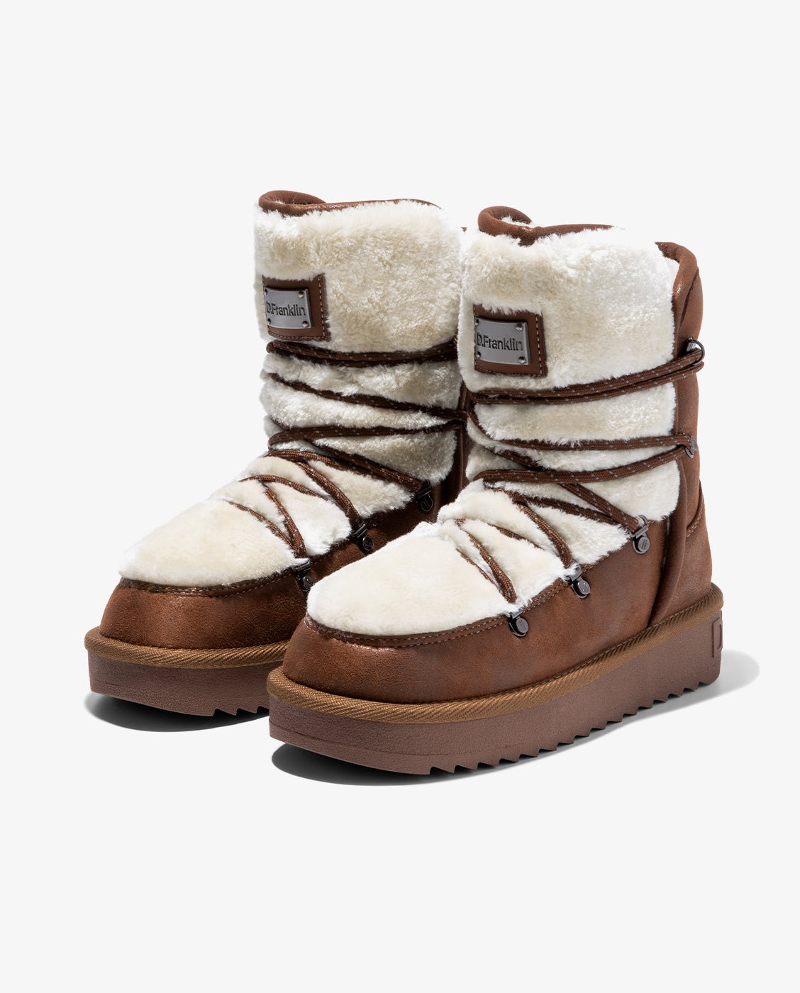 Botas australianas de mujer con forro de pelo Nordic trk fur - D.Franklin - Marrón Marrón-4