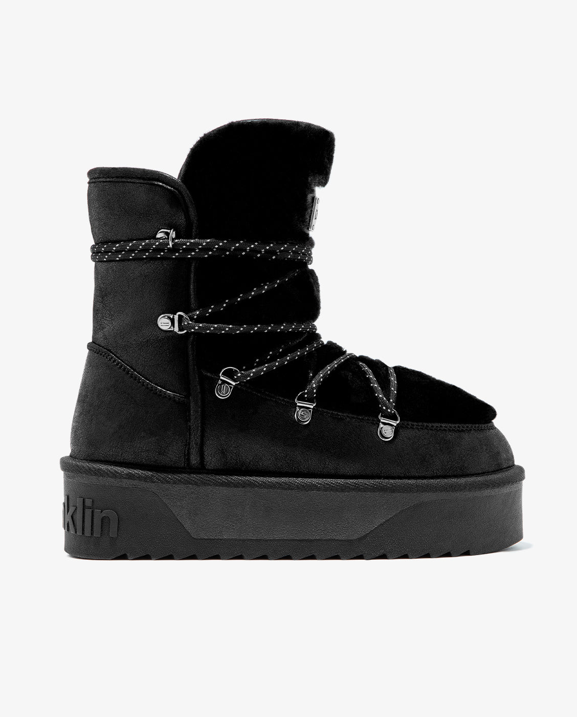 Botas de pelo de mujer estilo australianas nordic v.2 trk - D.Franklin - Negro Negro-1