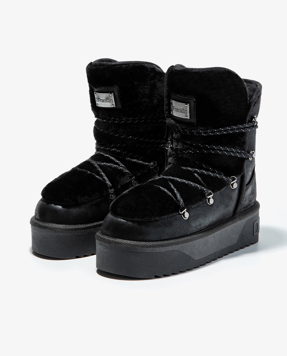 Botas de pelo de mujer estilo australianas nordic v.2 trk - D.Franklin - Negro Negro-4