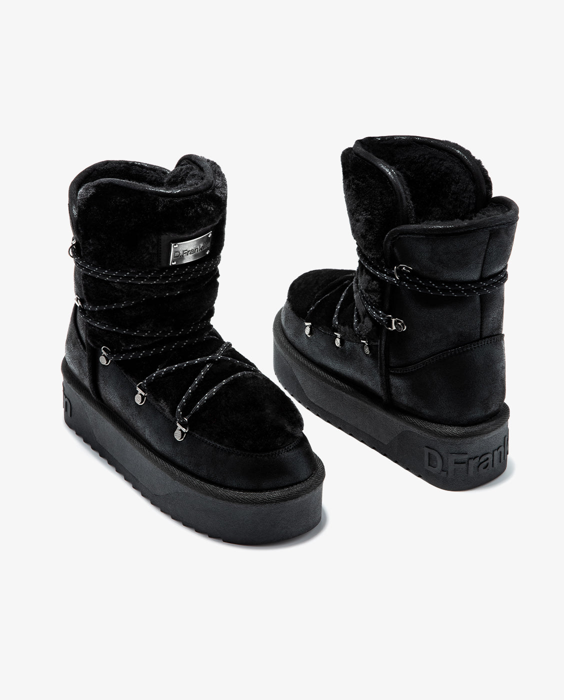 Botas de pelo de mujer estilo australianas nordic v.2 trk - D.Franklin - Negro Negro-5