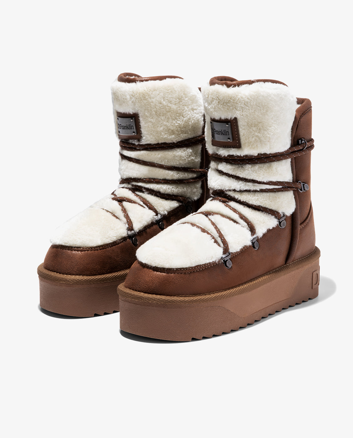 Botas de pelo de mujer estilo australianas nordic v.2 trk - D.Franklin - Marrón Marrón-2