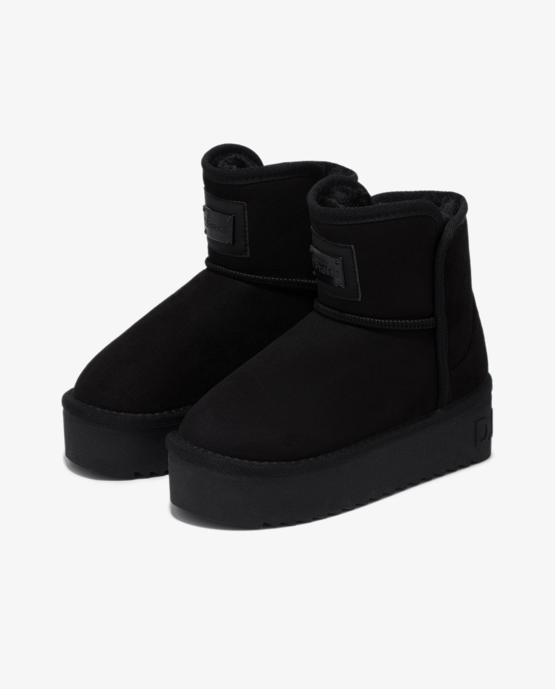 Imagen 4 de Botas de pelo de mujer estilo australianas de microfibra nordic v.2 basic low - D.Franklin - Negro Negro