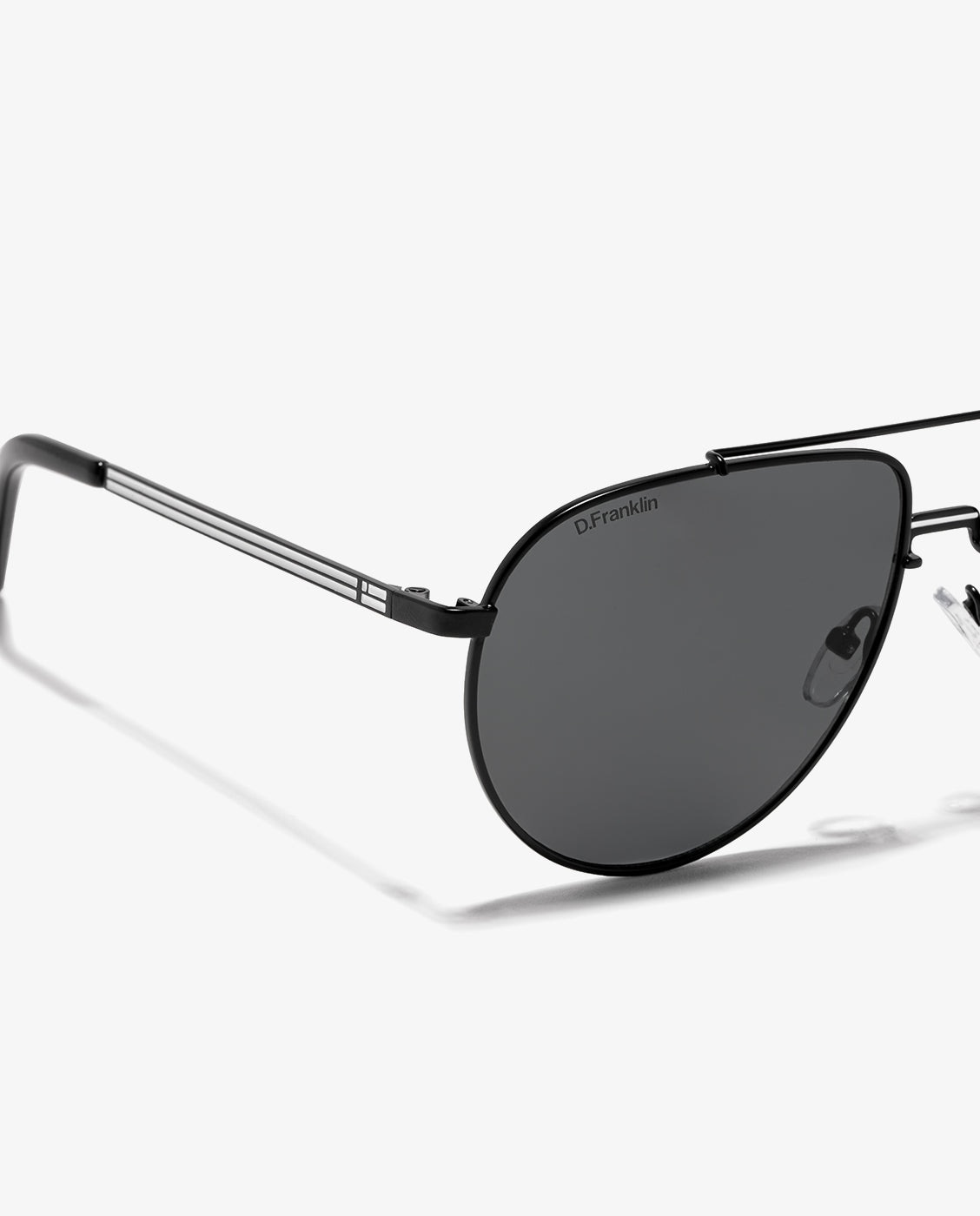 Gafas de sol unisex con forma de aviador aviator legacy - D.Franklin - Negro Negro-2