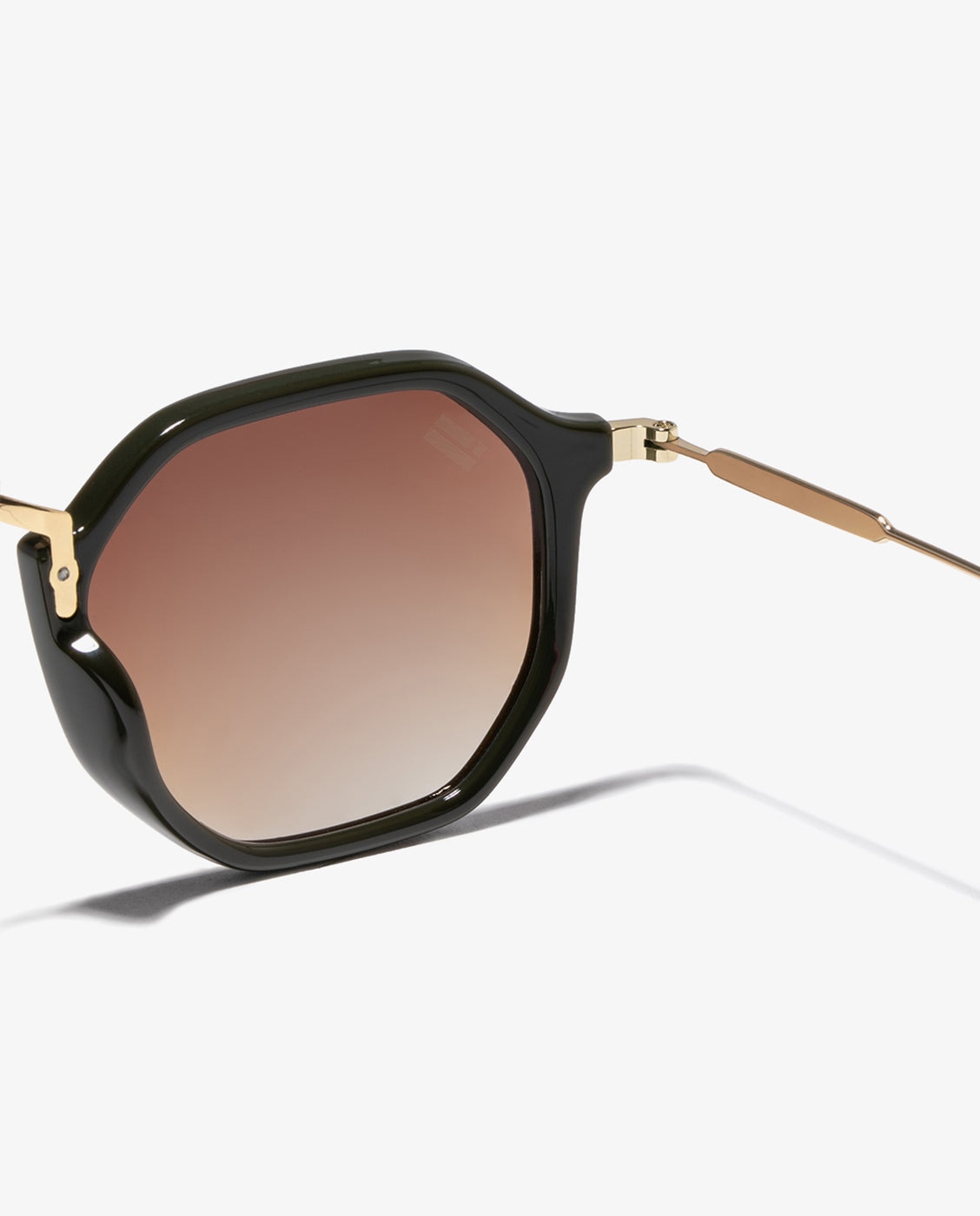 Gafas de sol de mujer con forma geométrica roller hex - D.Franklin - Marrón Marrón-4