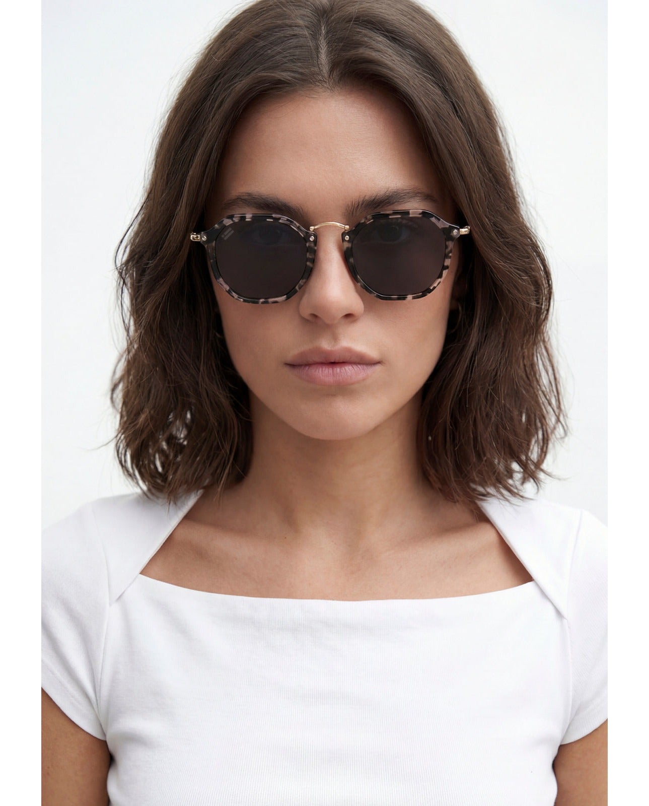 Gafas de sol de mujer con forma geométrica roller - D.Franklin - Negro Negro-2