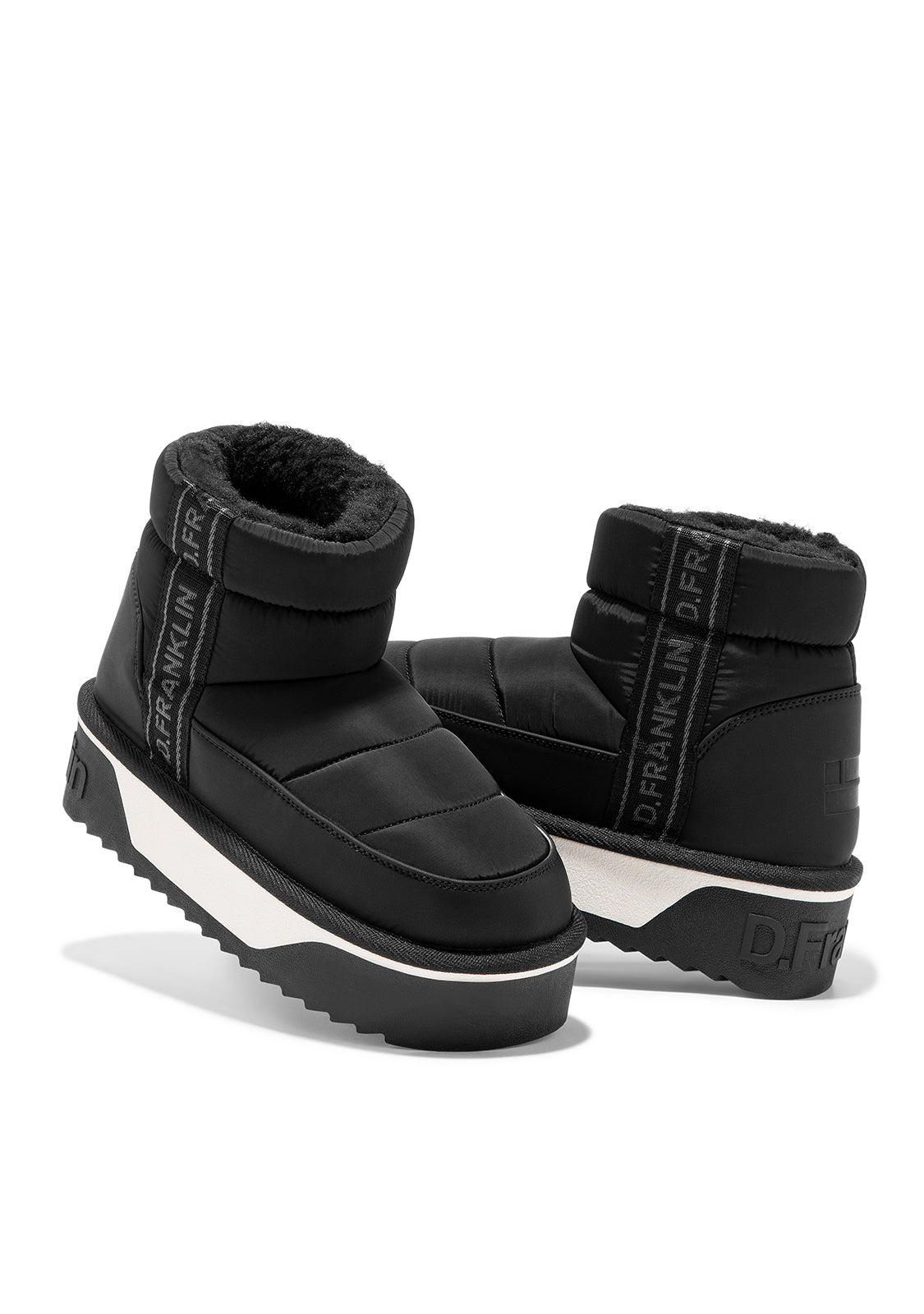 Botas de mujer de corte bajo con forro interior Nordic V.2 low bomb - D.Franklin - Negro Negro-3